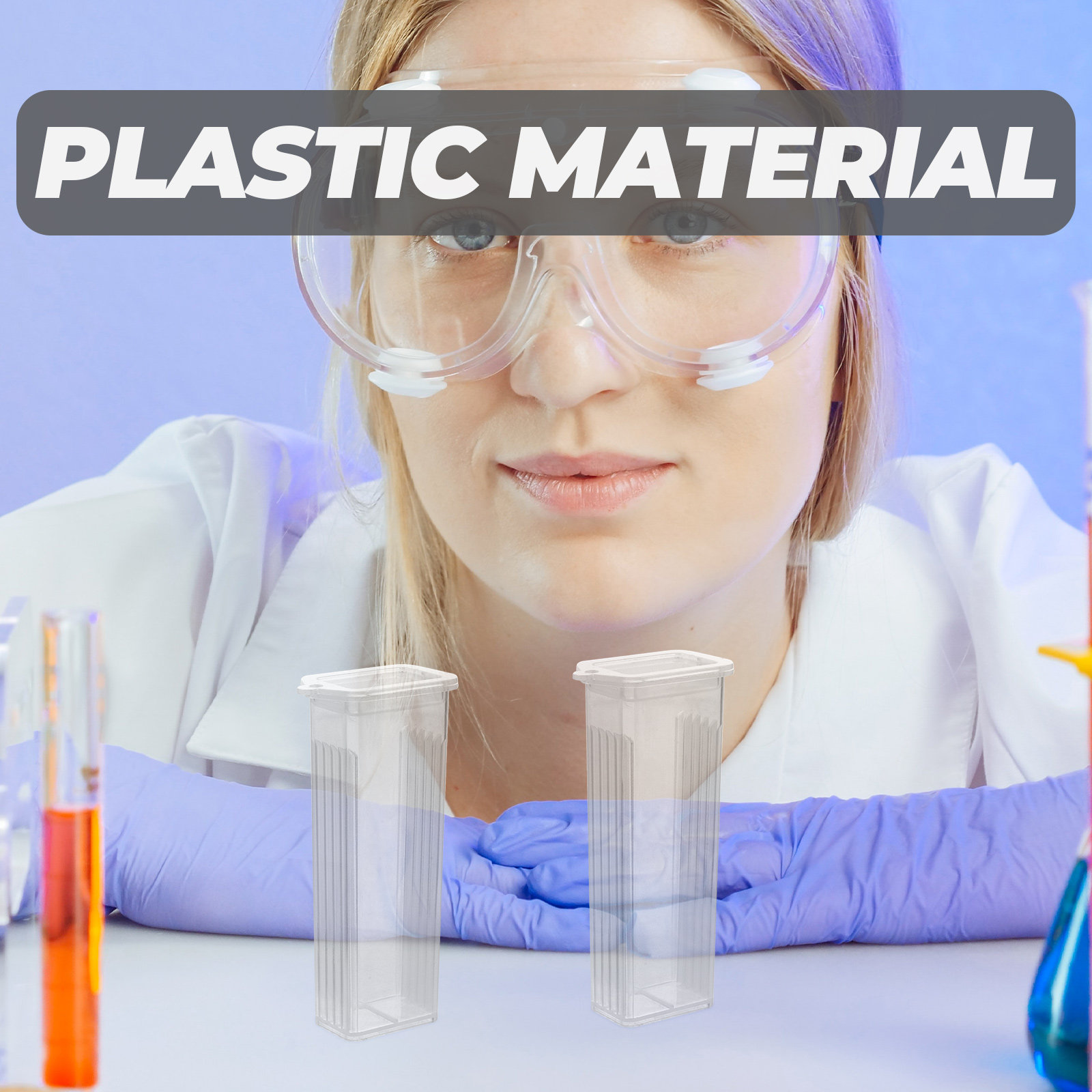 Pathology Slide Storage - 10 Adet Kaydırmalı Kutu, PP Malzemeden