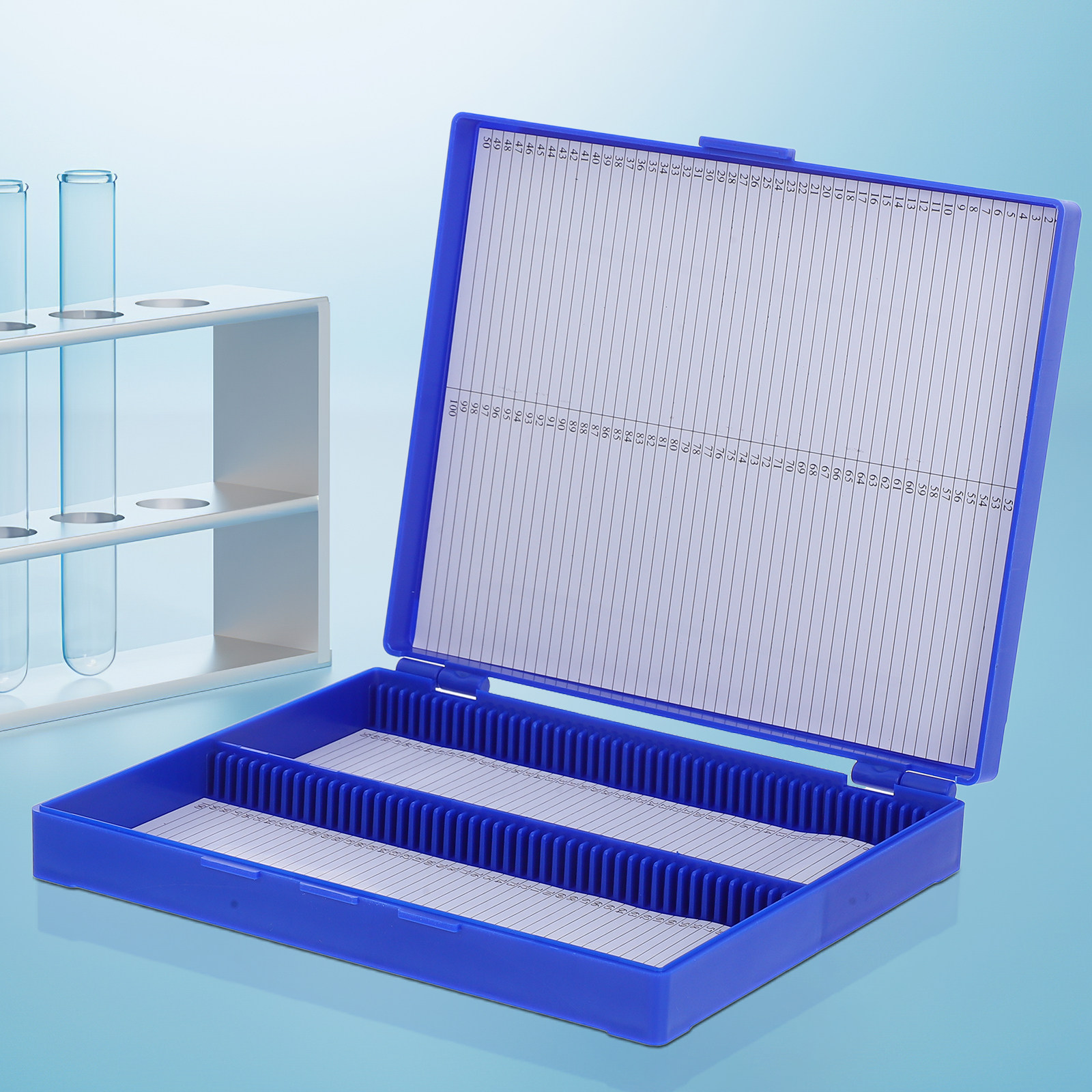 Pathology Slide Storage - 100 Yuvalı Plastik Mikroskop Patoloji Slayt
