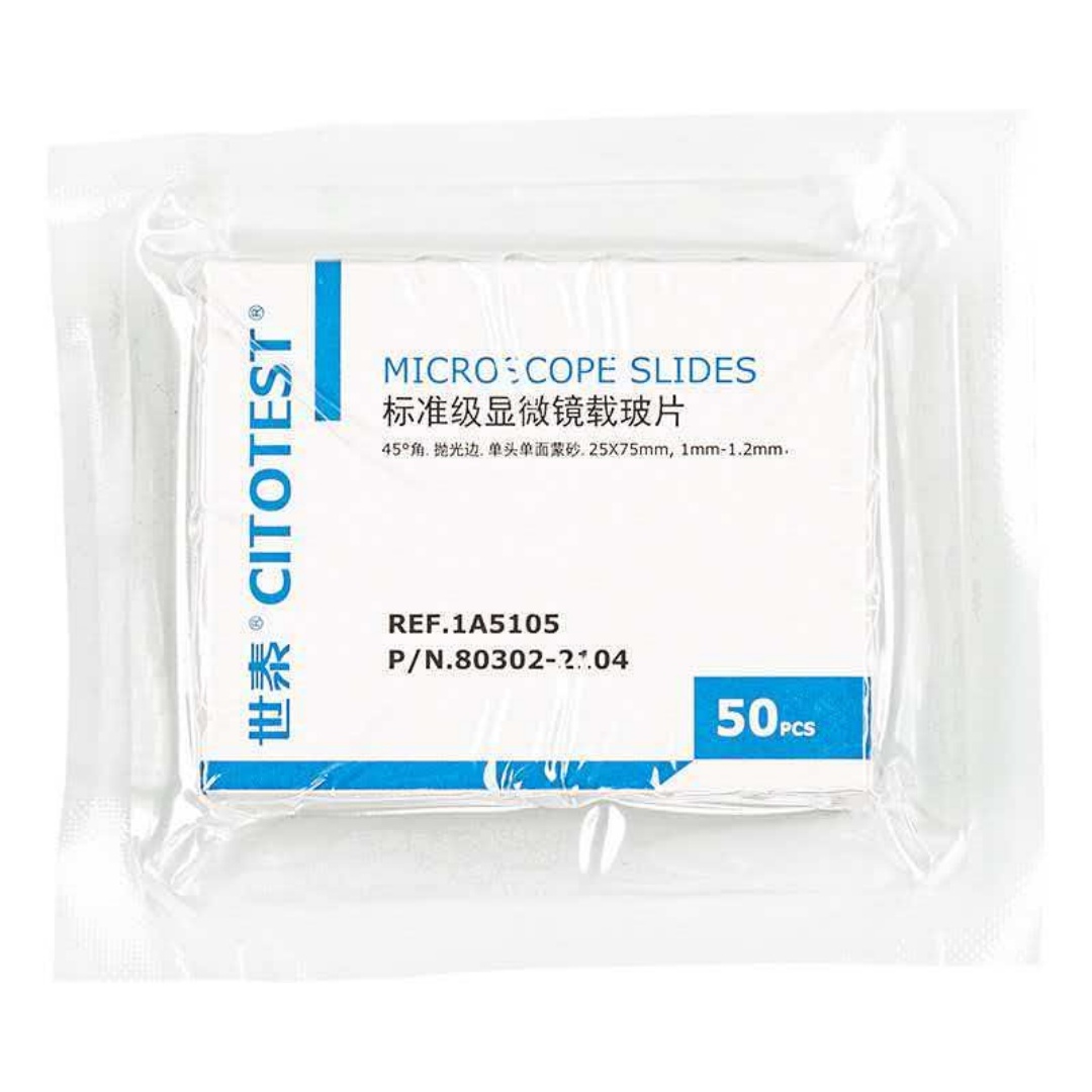 Pathology Slide Storage - Citotest 50 adet Yapışkanlı Mikroskop Lamı,
